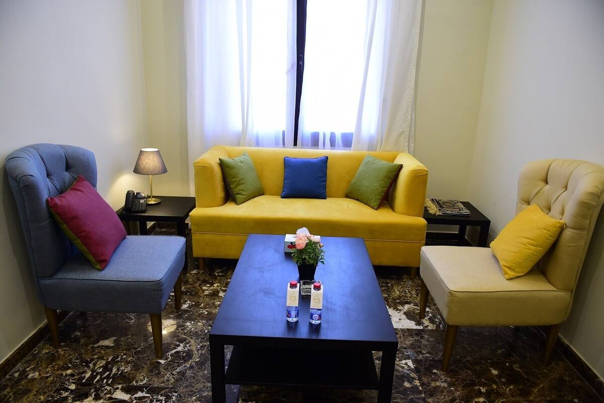 Apartment, 2 Bedrooms, Sea View | Living area | 36-inch LED TV with satellite channels, TV