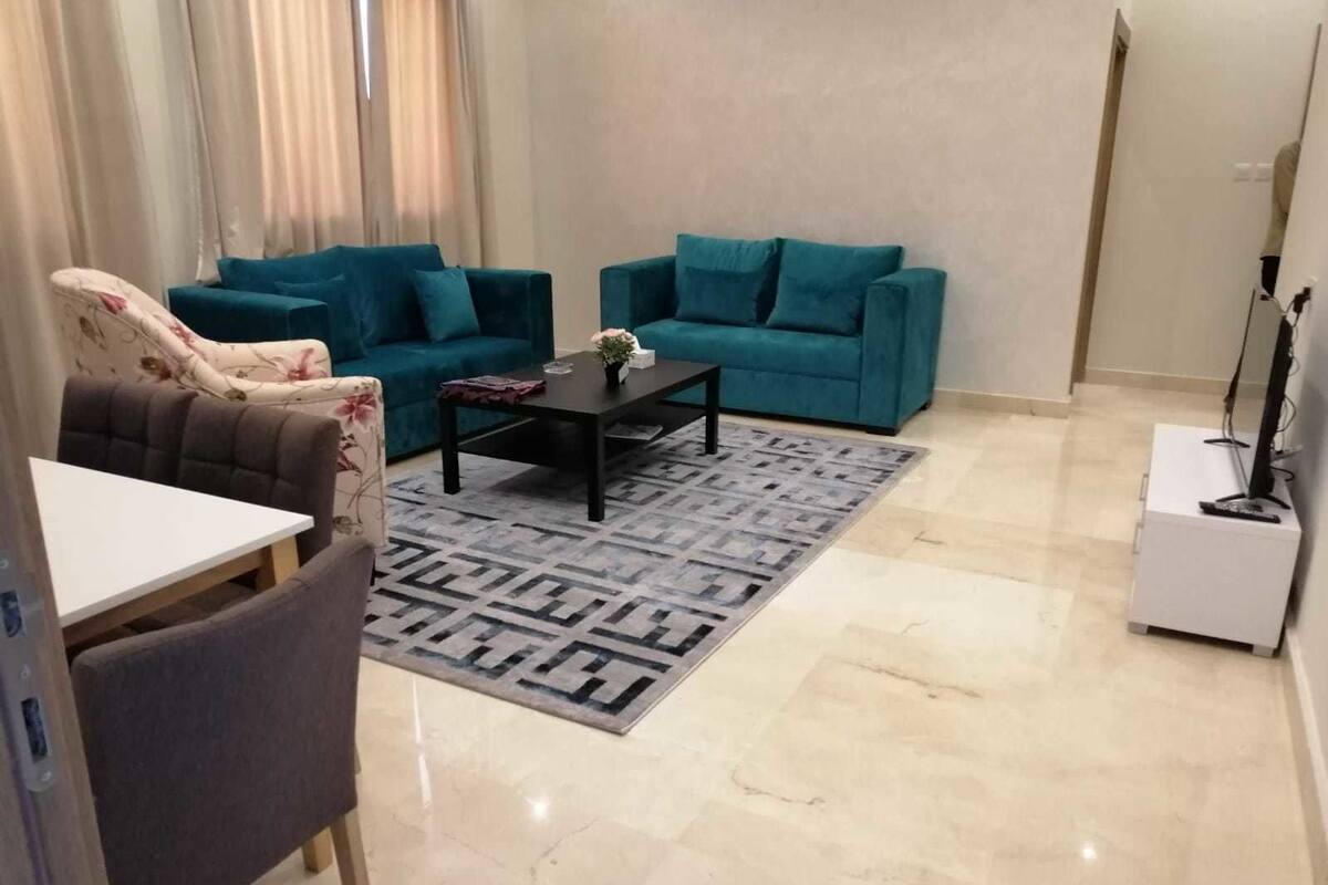 Royal Apartment, 2 Bedrooms, Terrace, Sea View | Living room | 36-inch LED TV with satellite channels, TV