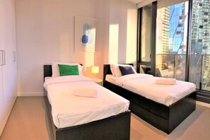 2 bedrooms, iron/ironing board, travel cot, WiFi