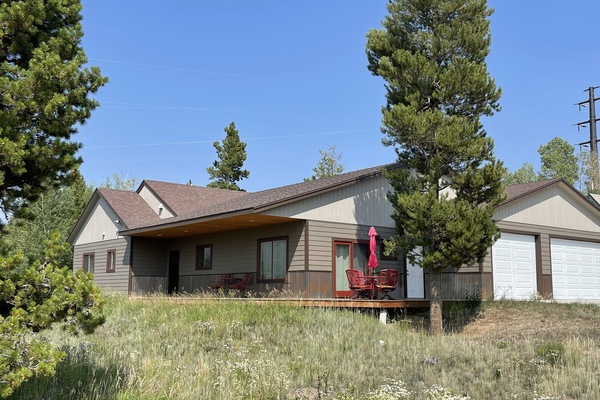 Garage parking and front of house