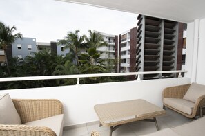 Apartment, 2 Bedrooms | Balcony view - Apparthotel Aubeline (Saint-Denis)