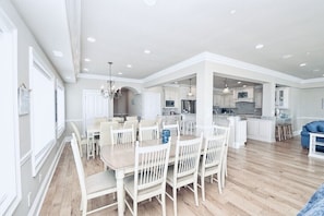 Dining - One of OIB’s Gorgeous CUSTOM TWINS - Luxury Ocean Front! Ask about events! (Ocean Isle Beach)