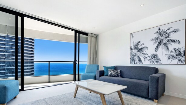 Apartment, 2 Bedrooms | Living area - Oracle Resort Private 2 Bed Ocean View (Broadbeach)