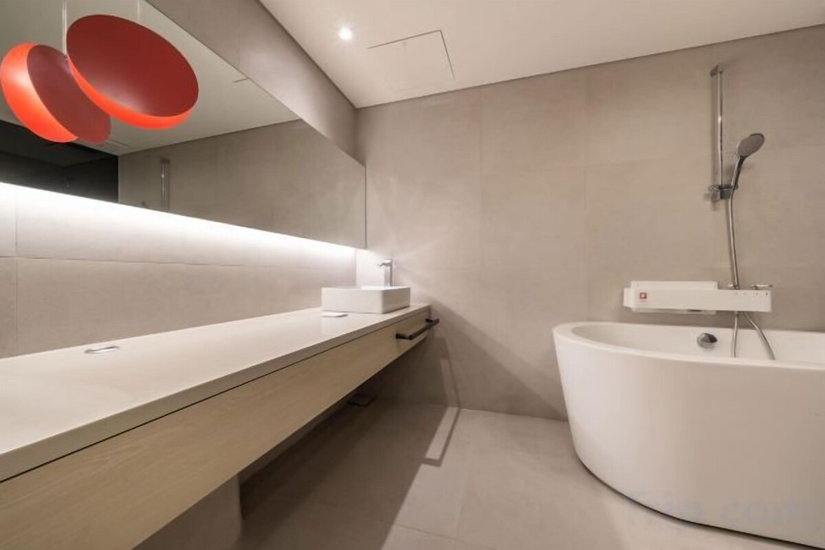 Regadera tipo lluvia, amenidades de baño gratuitas, secadora de cabello 