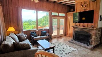 House | Living room | TV, fireplace, DVD player