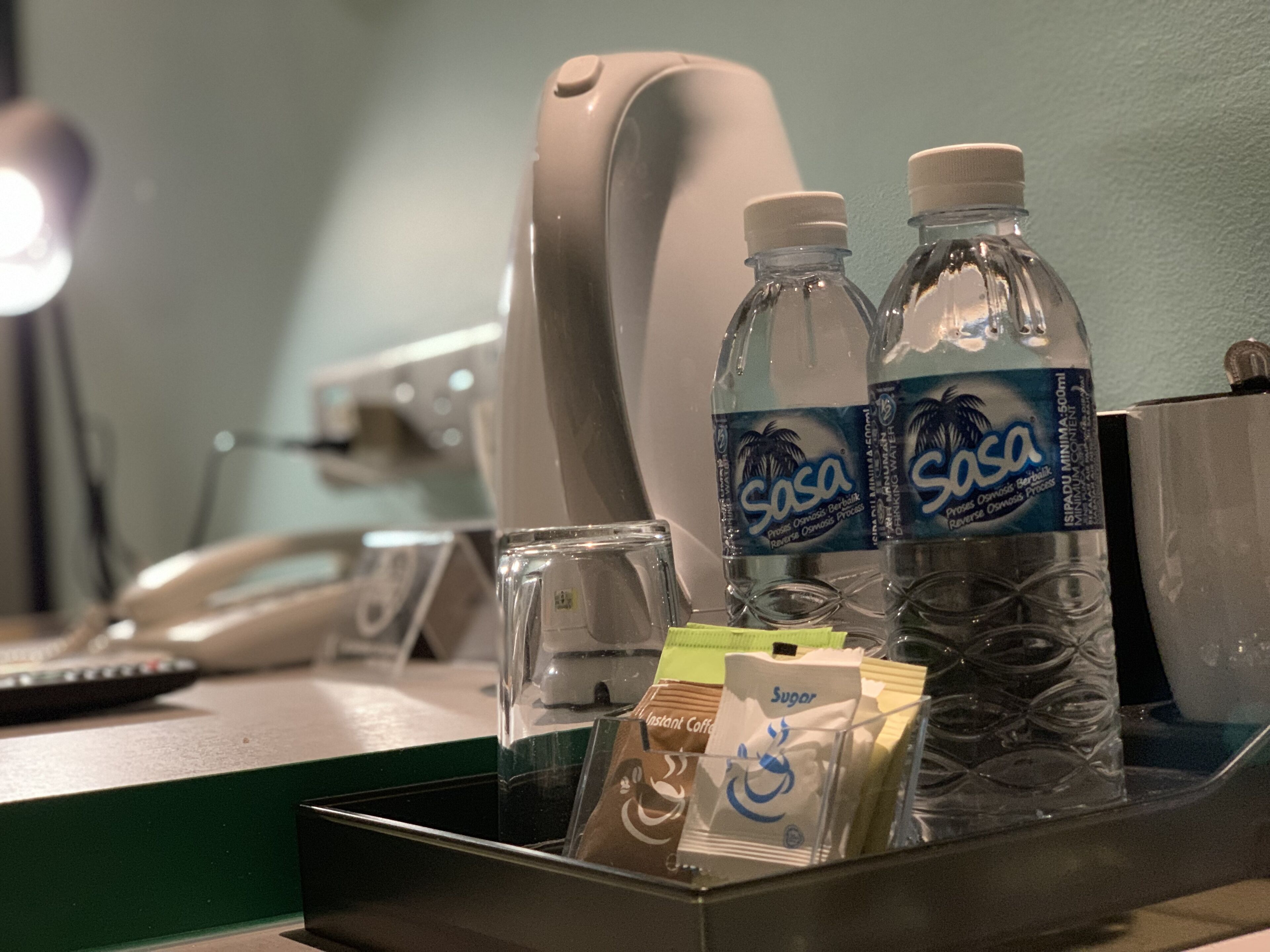 superior king bed | coffee and/or coffee maker