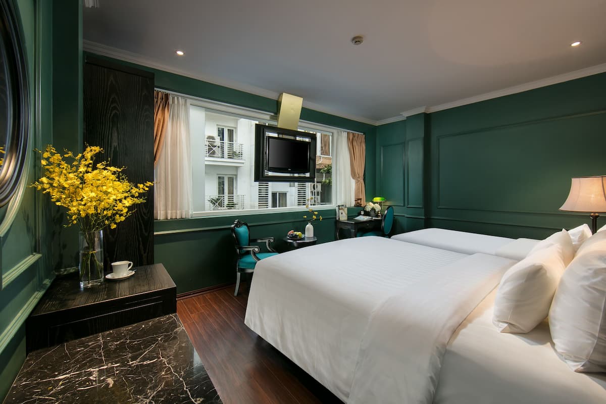 Chambre Triple Familiale, vue ville