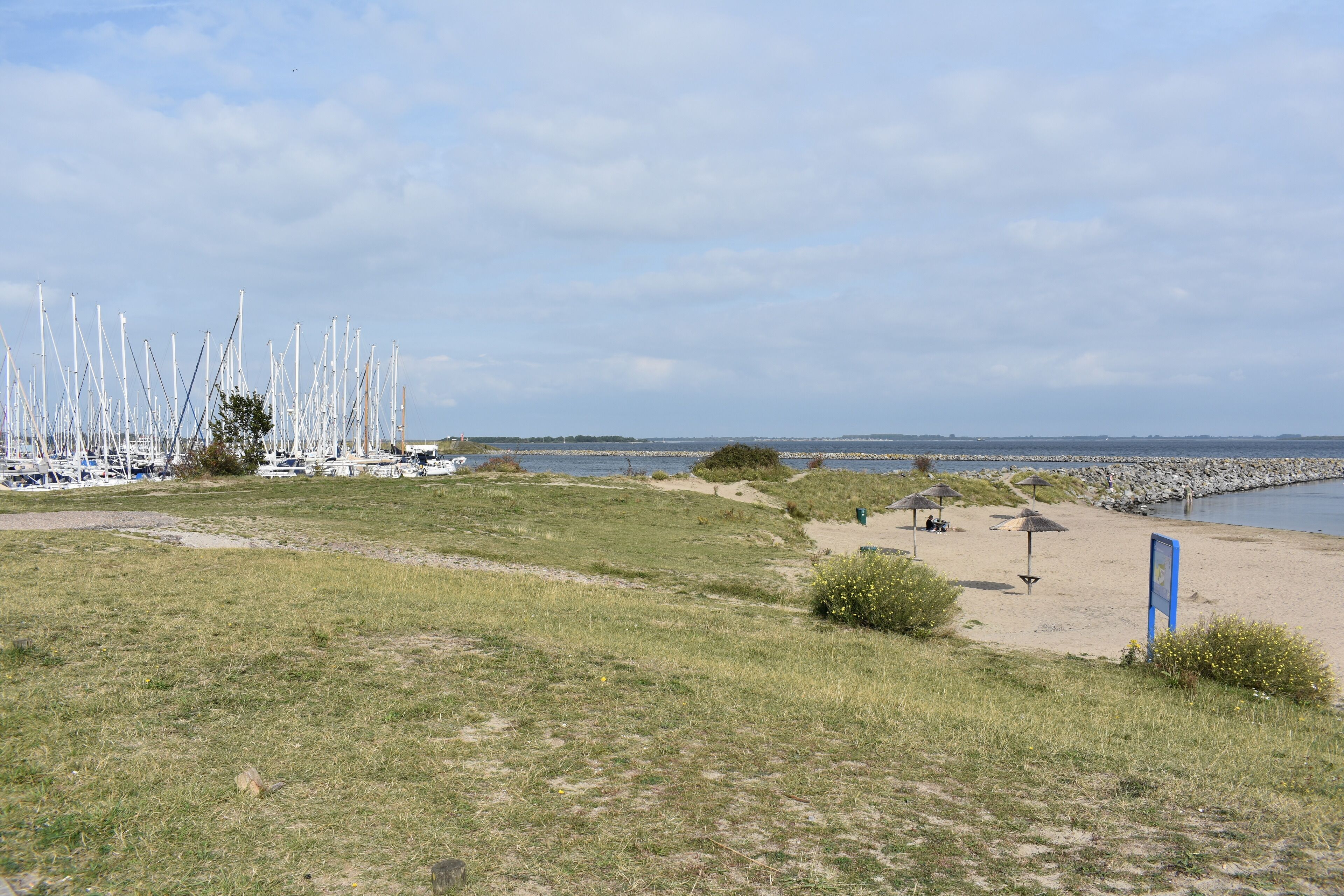 Vlak bij het strand
