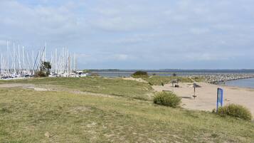 Vlak bij het strand