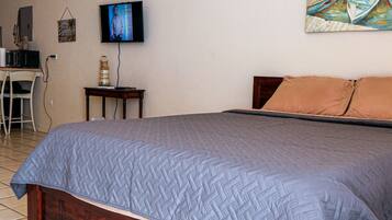 Desk, iron/ironing board, free WiFi, bed sheets