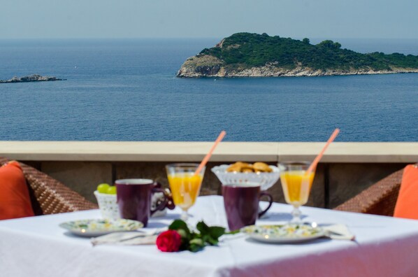 公寓, 1 間臥室, 露台, 海景 | 露台/庭院