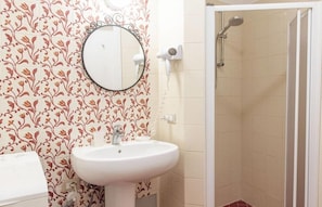 Shower, rainfall showerhead, hair dryer, bidet