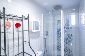 Shower, hair dryer