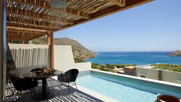 Family Duplex with Private Pool - Basement Level - Sea View | Terrace/patio
