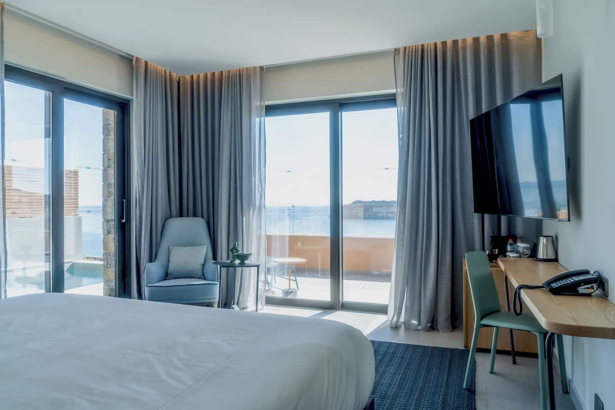 grand suite with private pool & outdoor living area - sea view | 1 bedroom, premium bedding, select comfort beds, minibar