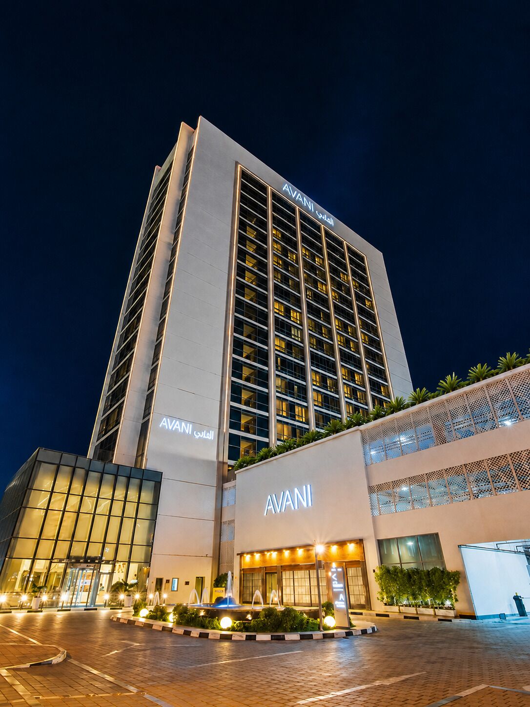 Front of property - evening/night