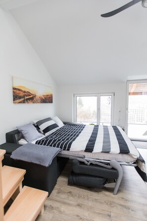 2 bedrooms, iron/ironing board, travel crib, free WiFi