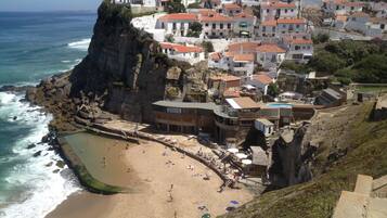 Beach nearby, sun-loungers