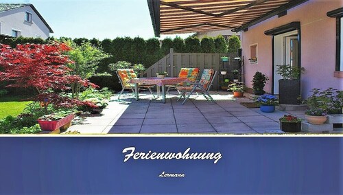 Appartement, terrasse, randonnées, piste cyclable, principale, Spessart, maison d'hôtes