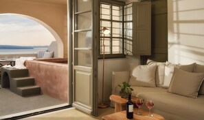 Living area - The A Collection, Oia by K&K (Santorini)