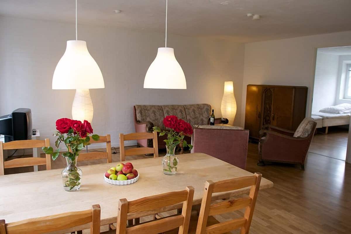 Basic-lejlighed (4 person) | Stue | 28-tommers smart-tv med digitale kanaler, tv