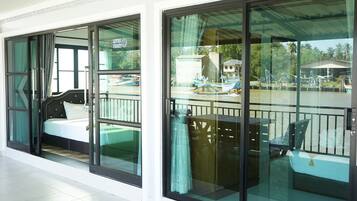 ห้องแฟมิลี่สวีท | โต๊ะทำงาน, เตารีด/โต๊ะรีดผ้า, Wi-Fi ฟรี, ผ้าปูที่นอน