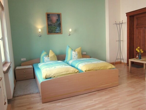 Individually decorated, individually furnished, desk, laptop workspace