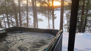 Utendørs boblebad