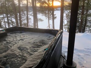 Utendørs boblebad