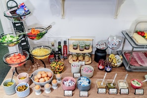Daily buffet breakfast (EUR 13 per person)