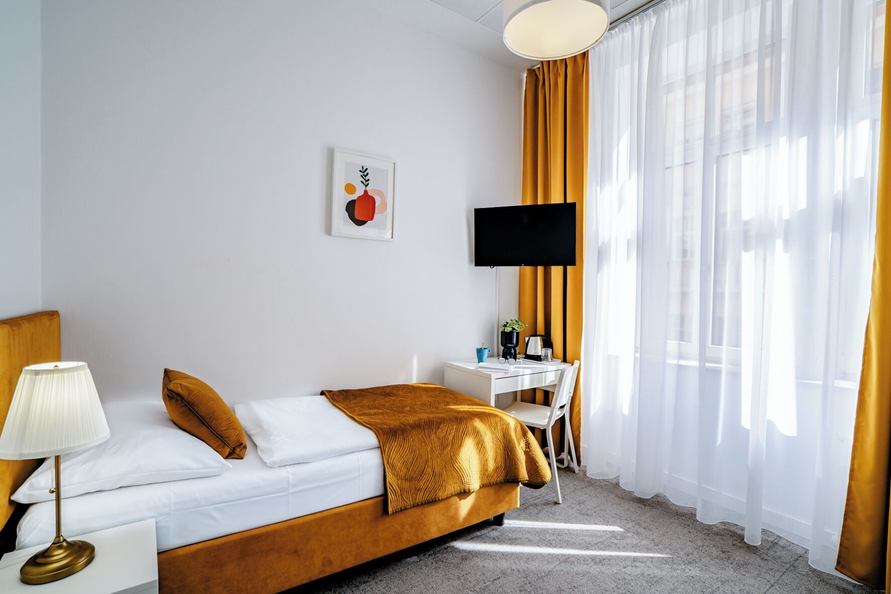 Standard-Einzelzimmer | Verdunkelungsvorhänge, kostenloses WLAN, Bettwäsche