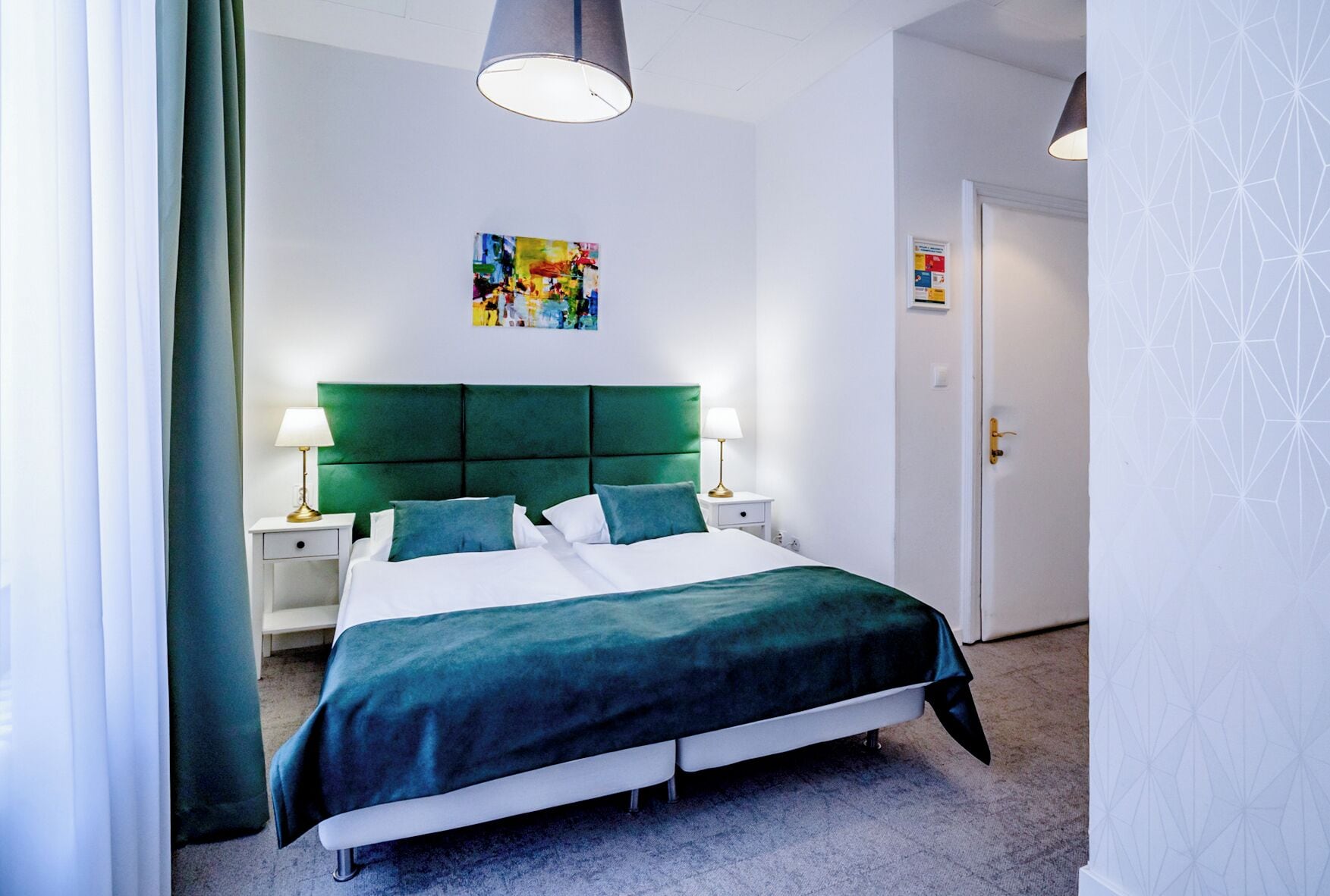 Standard-Doppelzimmer | Verdunkelungsvorhänge, kostenloses WLAN, Bettwäsche