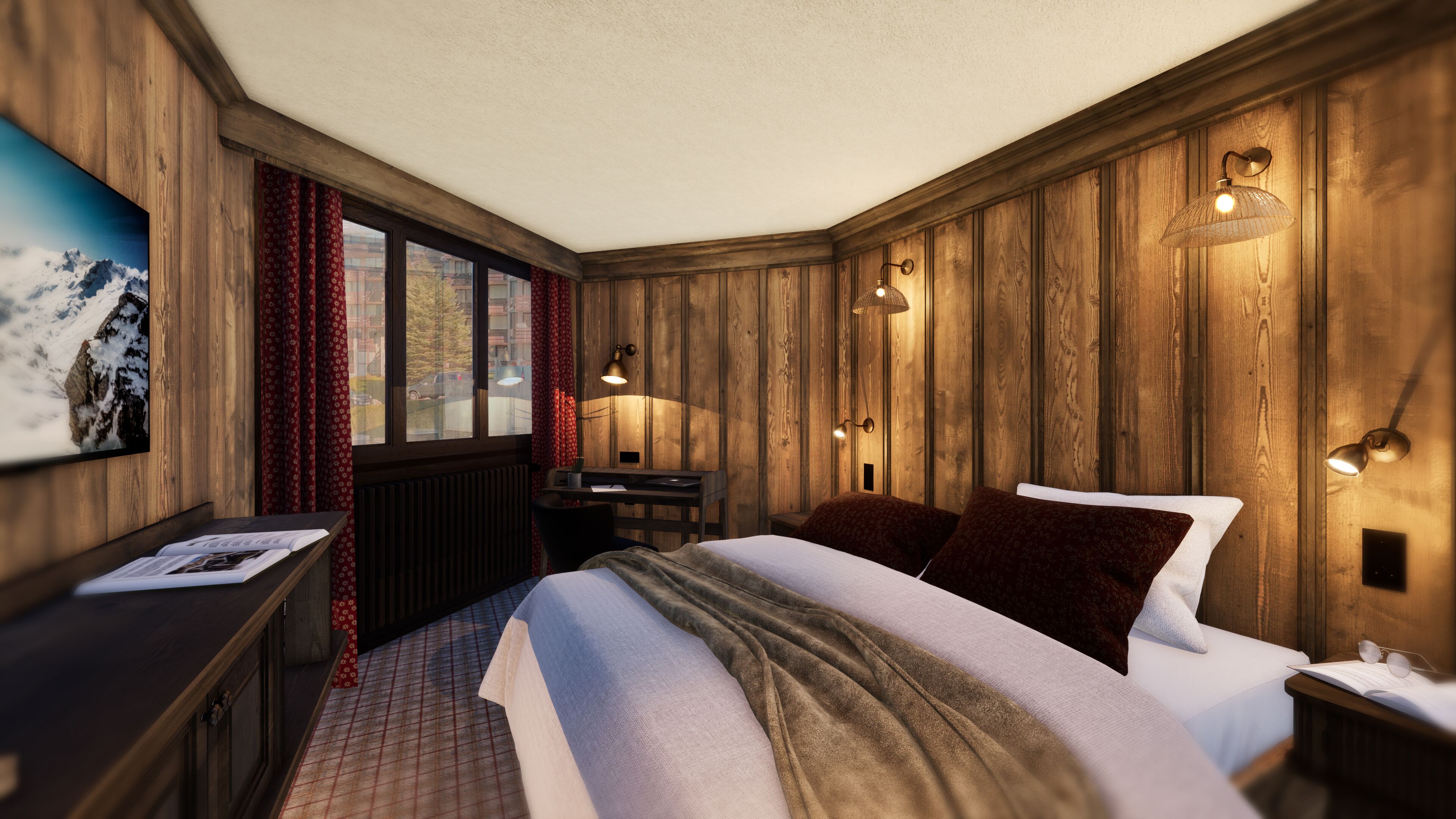 Minibar, safe på rommet, individuelt dekorert og individuelt innredet