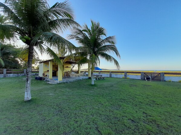 Terrace/patio - Seaside, 24h security, comfort and quality for 20 people, with kiosk (Lot. Fortinho)