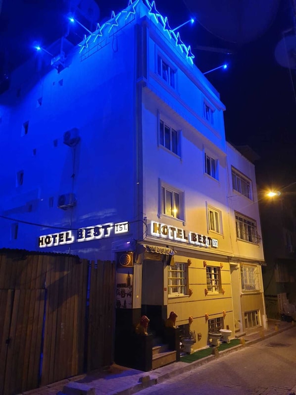 Front of property – evening/night