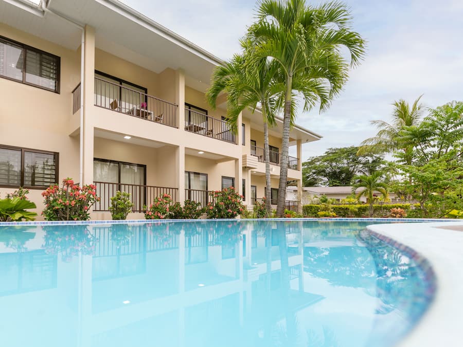 Voorkant van accommodatie