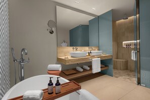 Free toiletries, hair dryer, slippers, towels