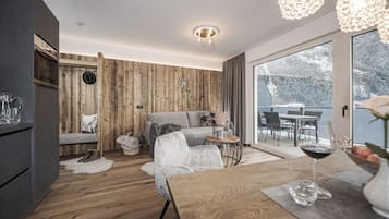 Apartemen, teras (Silber) | Pemandangan gunung