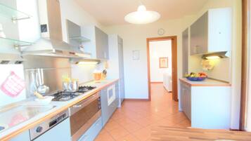 Appartamento, 2 camere da letto | Cucina privata | Frigorifero con congelatore, microonde, forno, piano cottura