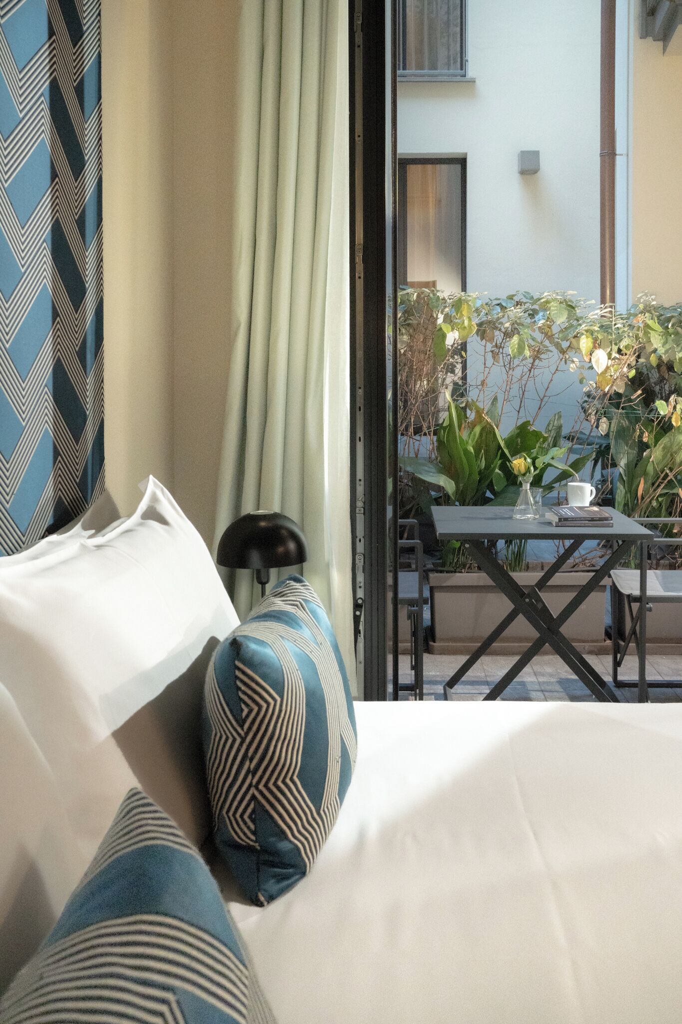 Down comforters, minibar, in-room safe, blackout drapes