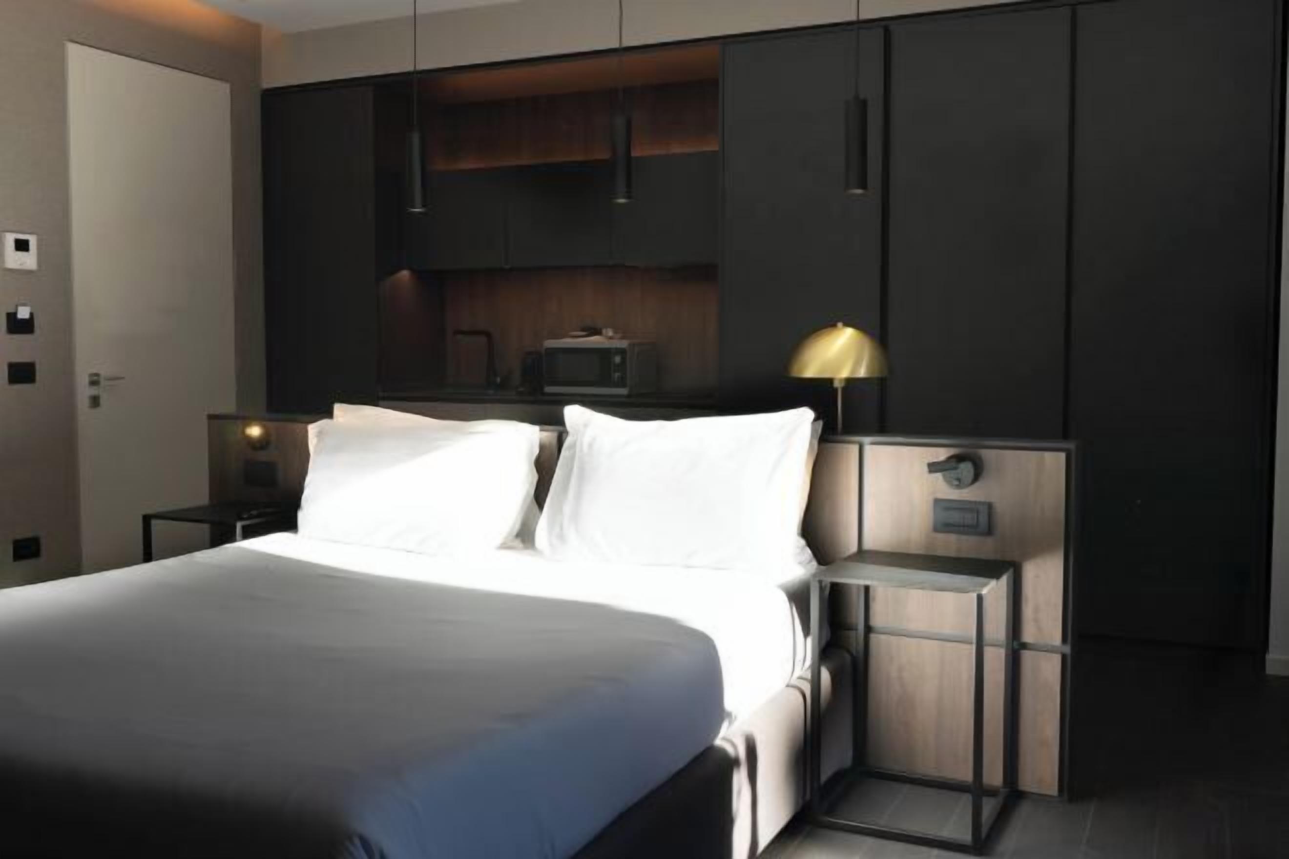 Individually decorated, individually furnished, desk, laptop workspace