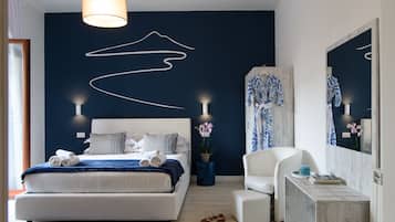Deluxe tweepersoonskamer | 1 slaapkamer, donzen dekbedden, pillowtop-bedden, een kluis op de kamer