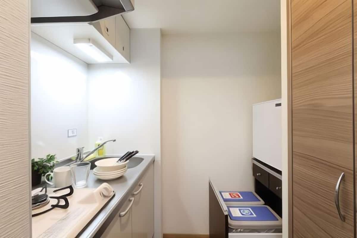 Private kitchen | Fridge, microwave, stovetop