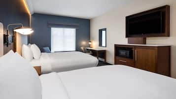 In-room safe, desk, laptop workspace, blackout drapes