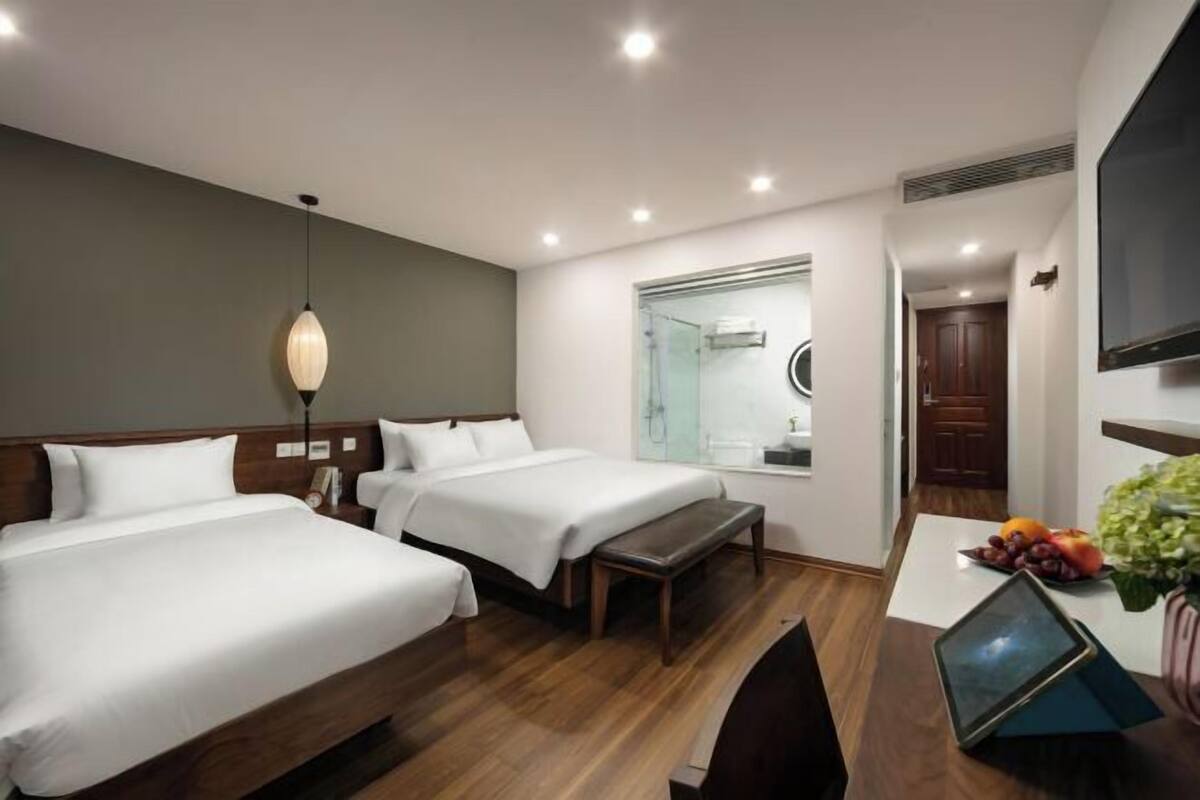 In-room safe, desk, laptop workspace, blackout drapes