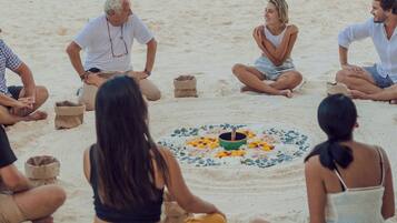On the beach