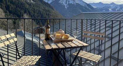 Duplex de pie 7-9 p en chalet auténtico - La Plagne village resort