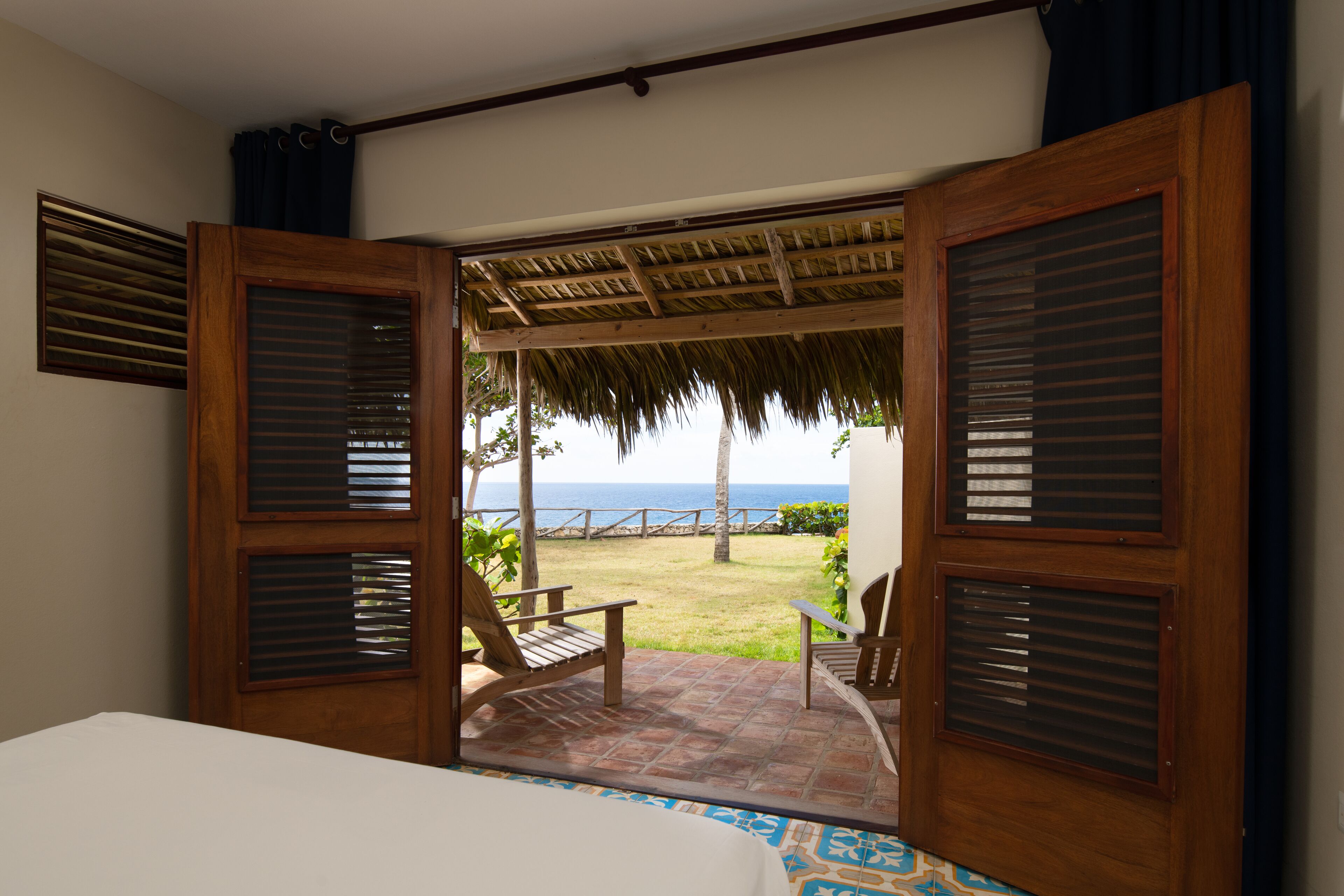 comfort room, terrace, ocean view | view from room