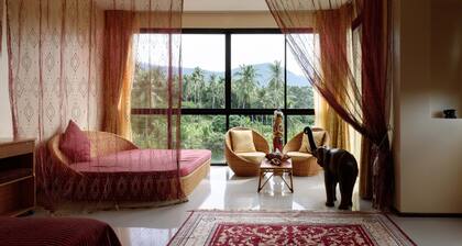 Studio panoramique Ă Avanta. Vue sur les montagnes.