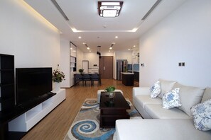 Living area - 3 bedroom in Metropolis near Lotte, Dao Tan (Hanoi)